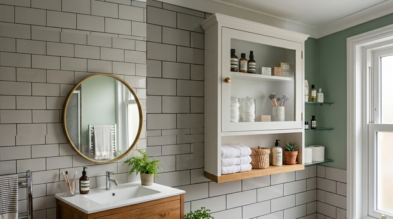 Floor to ceiling fitted bathroom cabinets Ireland